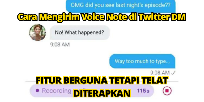 Cara Mengirim Voice Note di Twitter DM