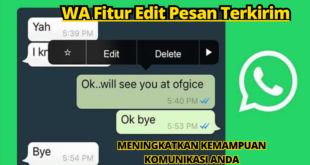 WA Fitur Edit Pesan Terkirim